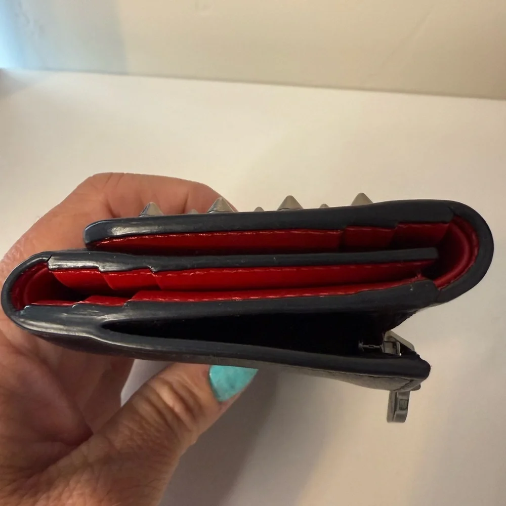 SOLD Christian Louboutin Red Leather Wallet - Picture 3 of 9